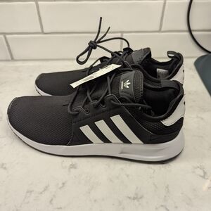 Adidas Black and White Athletic Sneakers